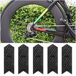 MUQZI Bicycle Chainstay Protector - High Impact Bicycle Frame Chain Protective Guard Stickers Pad for Mountain Bike, BMX, Road Bike (Small/Black)