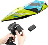 Bestie toys Remote Control Boat For Pools And Lakes, RC Boat 70Km/H High Speed Remote Control Racing Boat For Adults And Kids & Pools And Lakes, 2.4 GHz Fast Electric RC Water Boat, Multicolor