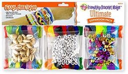 Choose Friendship, My Friendship Bracelet Maker Ultimate Expansion Pack, 120 Pre-cut Threads and 225 Beads, Makes 24-48 Bracelets