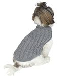 NTS Pets Small Dog Jumper | Cute and Cosy Turtleneck Puppy Jumper | Dog Jumper for Small Dogs | 5 Colours and 3 Sizes (Grey, Medium)