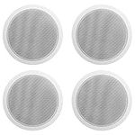 (4) Rockville CCL6T White 70V 6" Commercial Ceiling Speakers 4 Restaurant/Office