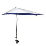 Prospo UPF 50+ Adjustable Beach Umbrella with Universal Clamp, Umbrella for Chair, Wheelchair, Golf Cart, Stroller, Bleacher, Patio