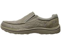 Skechers Men's Expected - Avillo Relaxed Fit slip on Loafer, Khaki, 10 M US