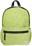 Lola California Star Medium Traditional Classic Backpack with Zipped Front Pocket and 2 Side Pockets, Petal - Citrus