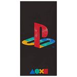 Playstation Official Towel | Retro Logo Design Beach Towel | Super Soft Feel 100% Cotton | Perfect for The Home, Beach & Swimming Pool 140 x 70cm,