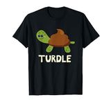 Turdle Funny Turtle Poop Emoticon T-Shirt