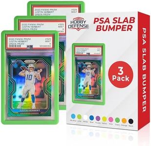 Hobby Defense PSA Slab Bumper 3 Pack - Secure Fit, Won't Slip Off PSA Slab Protector, Easy On/Off TPU Edge Protection, Guard for Slabs, Standard Case Fit, Graded Card Guard - Green