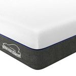 wowttrelax 5FT King Size Memory Foam Mattress, 8 Inch with Soft Fabric, Skin-friendly Mattress, Breathable Cover, 2 Layer for More Supportive, Medium Firm-150x200x20cm