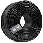 Duronic Ethernet Cable Black 200m CAT6a Network Lan Patch Lead RJ45 Internet Wire, FTP Shielded Lead, Super Fast High Speed Bandwidth