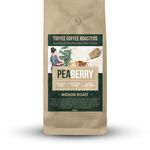 Toffee Coffee Roasters | Peaberry Coffee| As Seen On Shark Tank | Single Origin Coffee | Arabica Medium Roast | Coffee Notes: Sweet with Delicious Aftertaste (Cold Brew, 1000 gram)