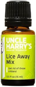 Uncle Harry's Natural Products Lice Away Mix Aromatherapy Synergy Blend, Can Help Eliminate Adult Head Lice and Eggs with Pure Plant Essences, No Harsh Chemicals, 0.5 Fluid Ounce