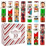 10 Pack 10" Christmas No-Snap Party