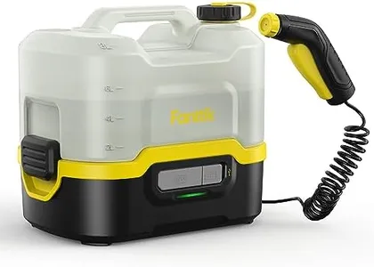 Fanttik NB8 Nano Portable Cordless Electric Sprayer w/2.1Gal Tank, Retractable Spray Head, 2600mAh Lithium Battery, IPX5, 72-98PSI, Portable Washer for Patio Garden, Camping Shower and Pet Cleaning