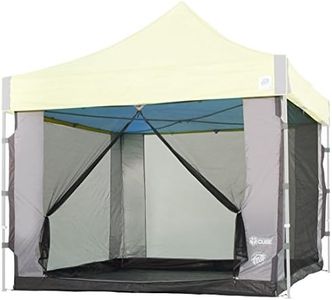 E-Z UP Cube Mesh Canopy Screen Room, Fits 10' x 10' Straight Leg Shelters Eclipse, Enterprise, Pyramid, Vantage Canopies (Shelter NOT Included, Must Purchase Seperately)
