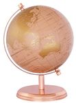 WINNER'S Prime SINGLE JOINT Rotating Globe | Dia 15 Cm (6 Inch) Height 22.5 Cm (9 Inch) with Metal Arc & Round Stand | Educational & Decoravtive Globe (GP606)