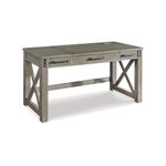 Signature Design by Ashley Aldwin Vintage Casual Home Office Lift Top Desk, Gray