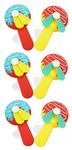 Asera Mini Baby Portable Hand Pressure Fan - Toy Fan For Kids Without Battery - Fan Toy For Kids (Donut 6 Pcs)