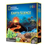 National Geographic Earth Science Experiment Kit - Exciting Kid Science Kit with 5 Exhilarating Activities and 10 Authentic Rock and Gem Specimens | STEM Toys Educational Girls and Boys Explorer Kit