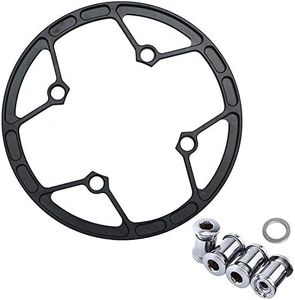 GANOPPER 36 38 40 42 Tooth Bike Oval Chainring Guard 104BCD Mountain Bike Chain Bashguard Sprocket Protector for MTB BMX Road Bike Chain Bash Guard