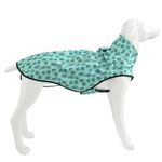 Mile High Life | Dog Raincoat | Adjustable Water Proof Pet Clothes | Lightweight Rain Jacket with Reflective Strip | Easy Step in Closure, Green Cactus, Small