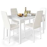 AWQM 5-Piece Dining Table Set for 4