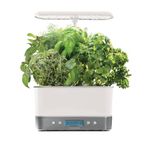 AeroGarden Harvest Elite Indoor Garden Hydroponic System with LED Grow Light and Herb Kit, Holds up to 6 Pods, White