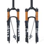 ZTZ【UK STOCK】Magnesium Alloy Mountain Front Fork Air Pressure Shock Absorber Fork Fork Bicycle Accessories 27.5 Romote Lock out