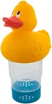 U.S. Pool Supply Duck Floating Pool Chlorine Dispenser, Collapsible Base, Holds 3" Chemical Tablets - Fun Cute 6.5" Yellow Duck Animal Floater Decoration - Adjustable Balanced Chemical Delivery