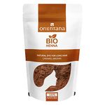 Orientana - Bio Hair Henna Carmel Brown | 100% Natural Vegan Herbal Powder For Hair Dye | Light To Medium Brown For Long Hair | Hair Growth Herbal Permanent Colour | Shine & Volume - 100g