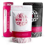 WOW TEA Cleanse Kit: Detox 21 Days Tea | Weight Loss Slimming Tea | Detox and Weight Management Organic Herbal Tea Blend | Infuser Bottle, 300g, Made in EU