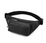 ketmart Mens and women Fanny Pack Wasit Bag with Triple Pockets Design Adjustable Large Size Belt Water-Resistant for Men Women Running Workout Hiking Travel outdoor picnic. (BLACK)