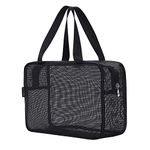 Moyad Shower Caddy Mesh Toiletry Tote Bath Organizer for College Dorm Bathroom Black