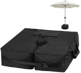 RIOGOO Detachable Parasol Base Weights Bag, Up to 85 lbs Umbrella Weights Bag for Banana Overhanging Parasol Cross Stand Sandbags Weighted Patio Beach Outdoor Cantilever or Flagpole (Square shape)