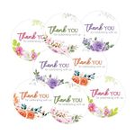 weRevel Thank You for Celebrating with Us Party Stickers, 40 Pieces, 2inches, Round, 4 Unique Designs, Made of Sticker Paper