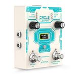 Donner Guitar Looper Pedal with Drum Machine, 40 Slots 160 mins Looping Time Stereo Loop Pedal, 110 Drum Grooves, Tap Tempo, Fade Out - Circle Looper