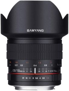 Samyang 10 mm F2.8 Ed AS NCS CS Objectif Ultra Grand Angle pour Appareil Photo Reflex numérique Pentax K et Samsung K Plat (Sy10 m-p)