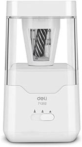 DELI Electric Pencil Sharpener, 3 Sharpness Options Available, Kids Friendly, School Pencil Sharpener