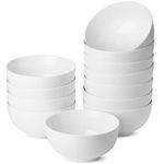 BTaT- White Cereal Bowls, Set of 12, 16 Ounces, Bowls, Cereal Bowl, White Bowls, Small Bowls, White Soup Bowls, Porcelain Bowl, Set of Bowls, White Porcelain Bowls, Deep Bowls, Deep Soup Bowls.