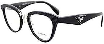 Prada ORNATE PR26SV Eyeglass Frames 1AB1O1-51 - Black PR26SV