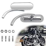 Oval Shape Motorcycle 8mm 10mm Mirr