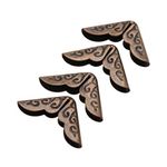 50Pcs C086 Bronze Book Corner Protector Metal, Scrapbooking Photo Mounting Corners, Book, Albums, Menus, Notebook, File Corner Protectors