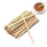 Coffee Stir Sticks, 200pcs Wooden Stirrers for Coffee, Tea, Milk, Juice, DIY Crafts (4.3inch)