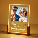 BEXOA Personalised Spotify Plaque - Custom Music Plaque Acrylic with Photo Personalised Photo Gifts for Her Valentine's Day Christmas Anniversary Birthday (Spotify)