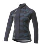 CATENA Women's Cycling Jersey Thermal Shirt Top Autumn and Winter Long Sleeve Bicycle Jacket Blue