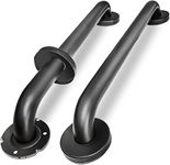 Handicap Grab Bars, 2 Pack 24 Inch Shower Grab Bar for Seniors, 304 Stainless Steel ADA Grab Bars for Bathtubs and Showers, Toilet, Safety Shower Handles for Elderly, Disabled, Injury (Matte Black)