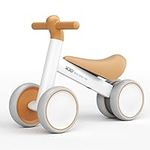 XJD Baby Balance Bikes Bicycle Baby Toys for 1 Year Old Boy Girl 10 Month -24 Months Toddler Bike Infant No Pedal 4 Wheels First Bike or Birthday Gift Children Walker (Brown)