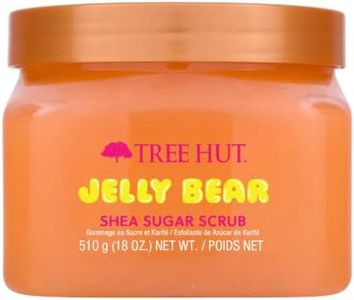 Tree Hut Jelly Bear Body Scrub, Exfoliating & Hydrating Sugar Scrub with Shea Butter & Essential Oils, Smooth Skin, Body Exfoliator For All Skin Types, Self Care Gifts for Women, Vegan, 18 Oz