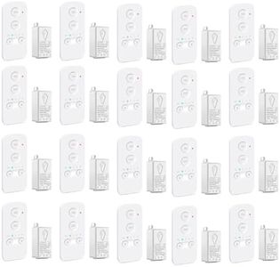 NineLeaf Wireless Remote Control Light Switch, Wireless Light Switch Kit with Timer, Timer Switches for Lights, No Wiring, 10A/1000W, 500Ft Range, Remote Control for Ceiling Lights, Fans, Lamps, 20PK