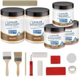 LIFVEAN Wood Look Paint for Furniture, Countertop, Interior Doors, Yellow Oak Wood Grain Paint Cover 52-60 sq.ft