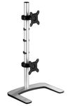ATDEC VFS-DV Visidec Freestanding Dual Vertical Desk Mount for 16-24 Inch Monitors